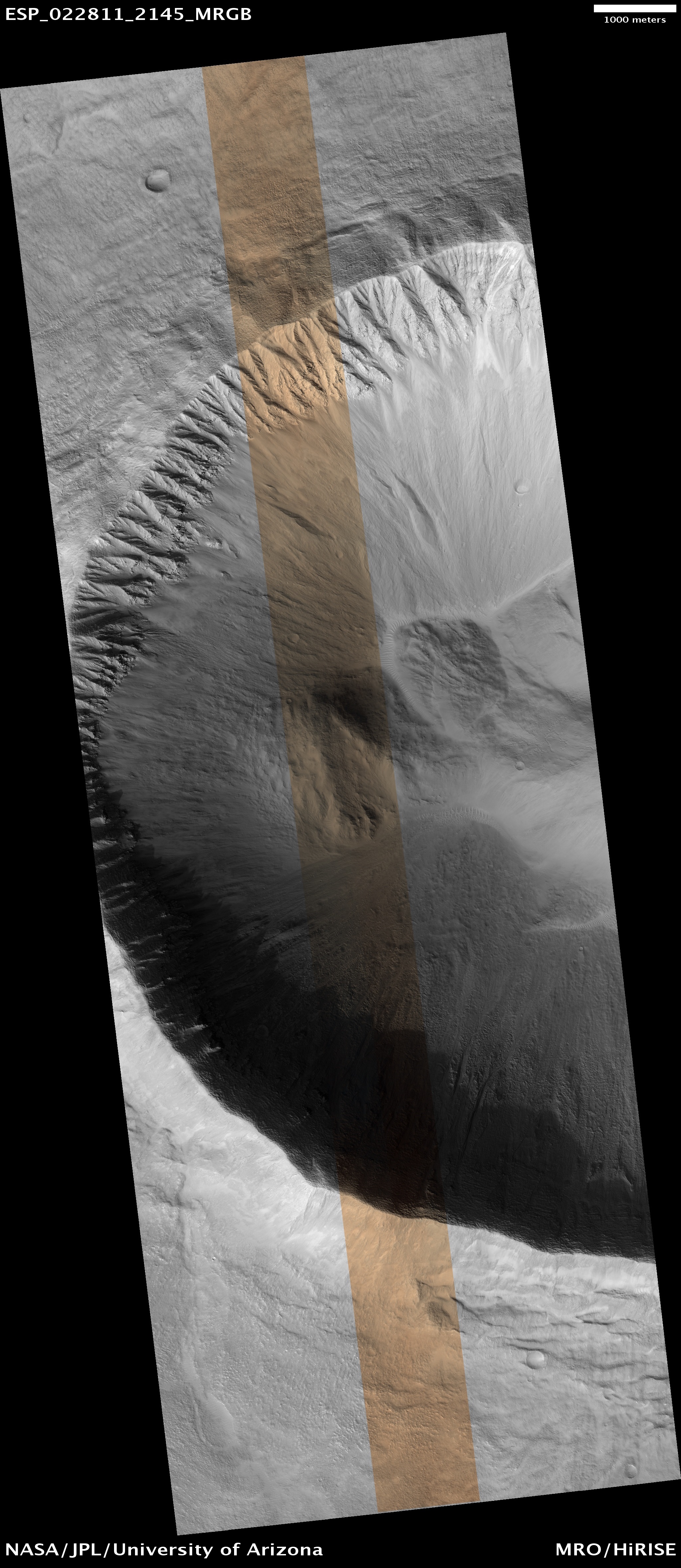 Hirise Transitional Debris Flow And Gully Features Esp0228112145 